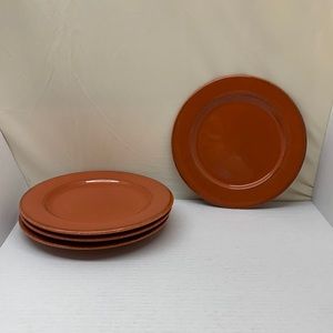 Pier1 Toscana Terracotta Hand Painted 9” Italy Set of 4